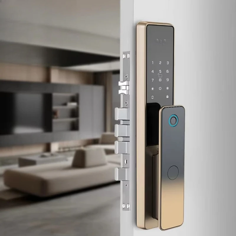 

Aluminum alloy graffiti WiFi 3D facial fingerprint recognition smart lock cloud storage suitable for wooden doors and steel door