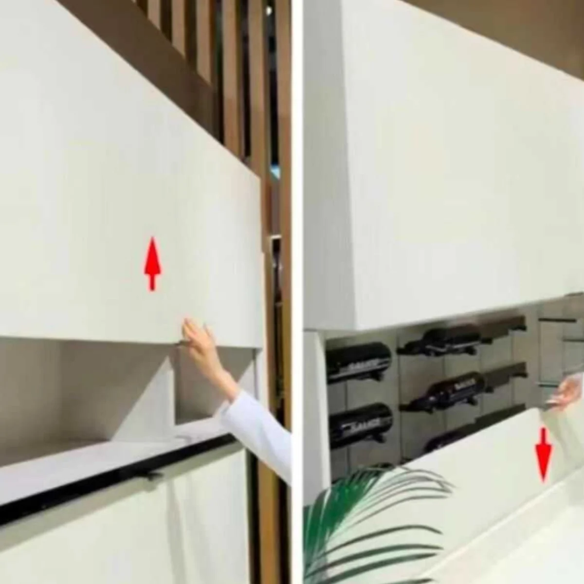 

Cabinet hanging cabinet mirror cabinet vertical lift up and down hover at will