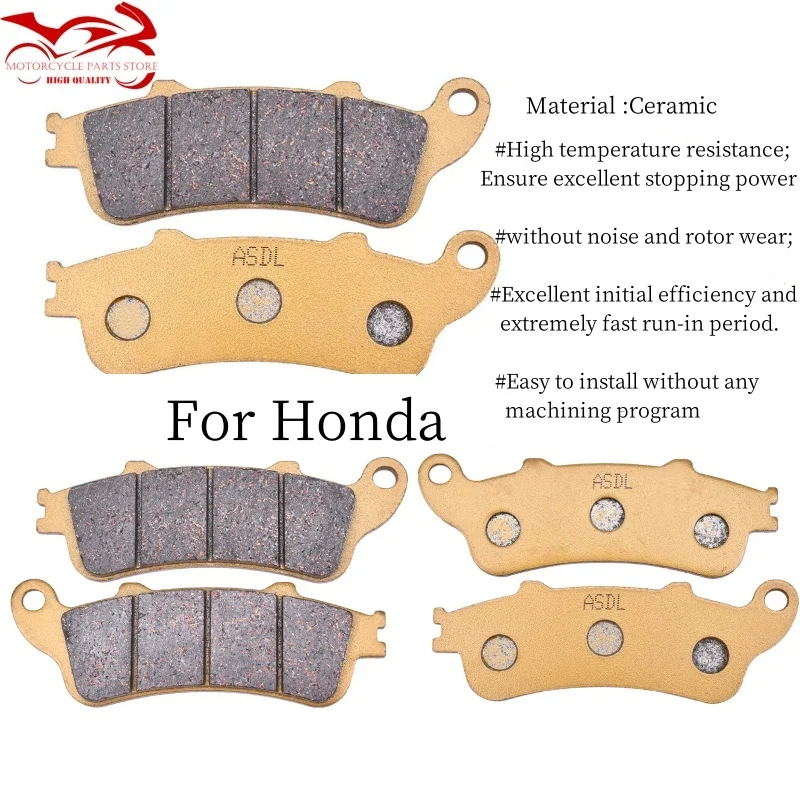 

1000CC Front Rear Brake Pads Disc For HONDA XL 1000 V X Varadero Non ABS Model XL1000 1999-2006 CBR1100 F6B ST1100 1300 VFR800