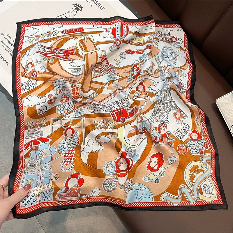 Small Square Towel Scarf Women's Simple Versatile Decoration Matching Suit Shirt Professional Neck