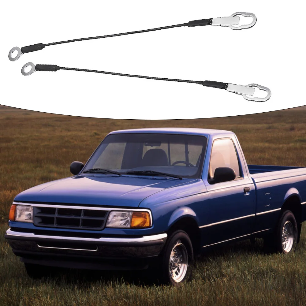 

2PCS Truck Tailgate Support Steel Wire Hitch Strap Cables for Ford Ranger Pickup Truck 1993-2011 F37Z9943053A