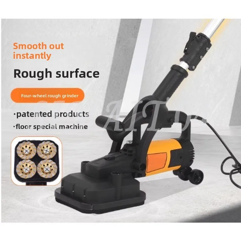 

Четырехголовочная беспылевая шлифовальная машина, электрическая шлифовальная машина для бетона, полировальная машина для цементных полов