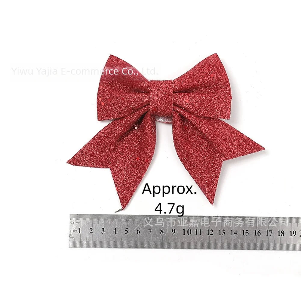 

Festive Scene Accent 18*18*10CM Christmas Tree Decoration Easy To Hang Decor Elegant Ribbon Design For Christmas Trees