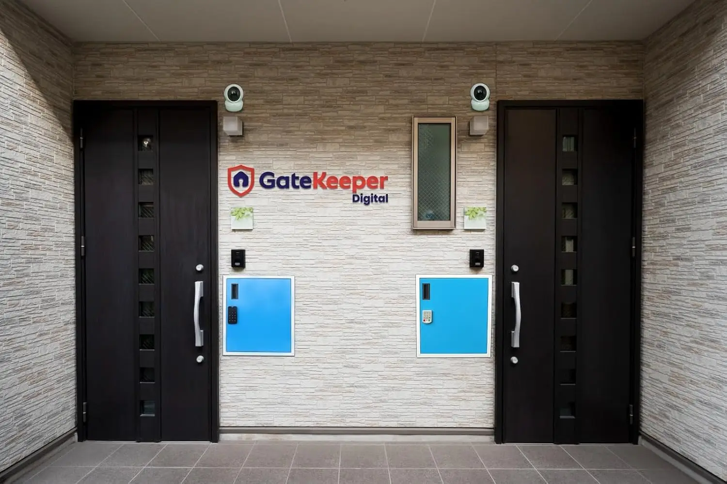 Galvanised Steel Package Delivery Box for Outside, Parcel Drop Box with Lockable Secure, wall Mounted Metal Storage