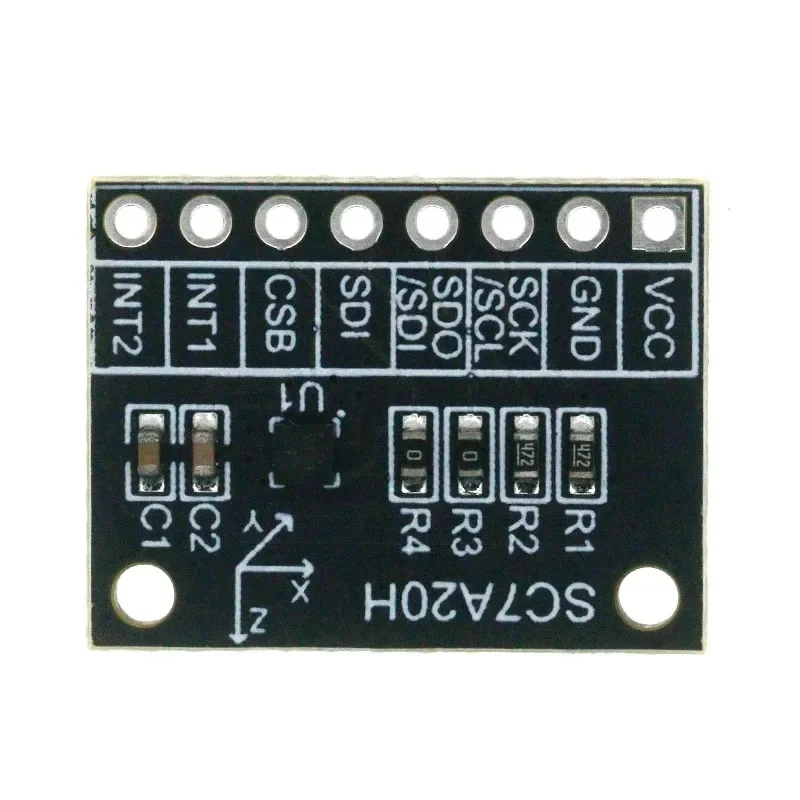 SC7A20H High Precision 3-Axis Gravity Acceleration Tilt Angle Sensor Module IIC/SPI Transmission - view 4