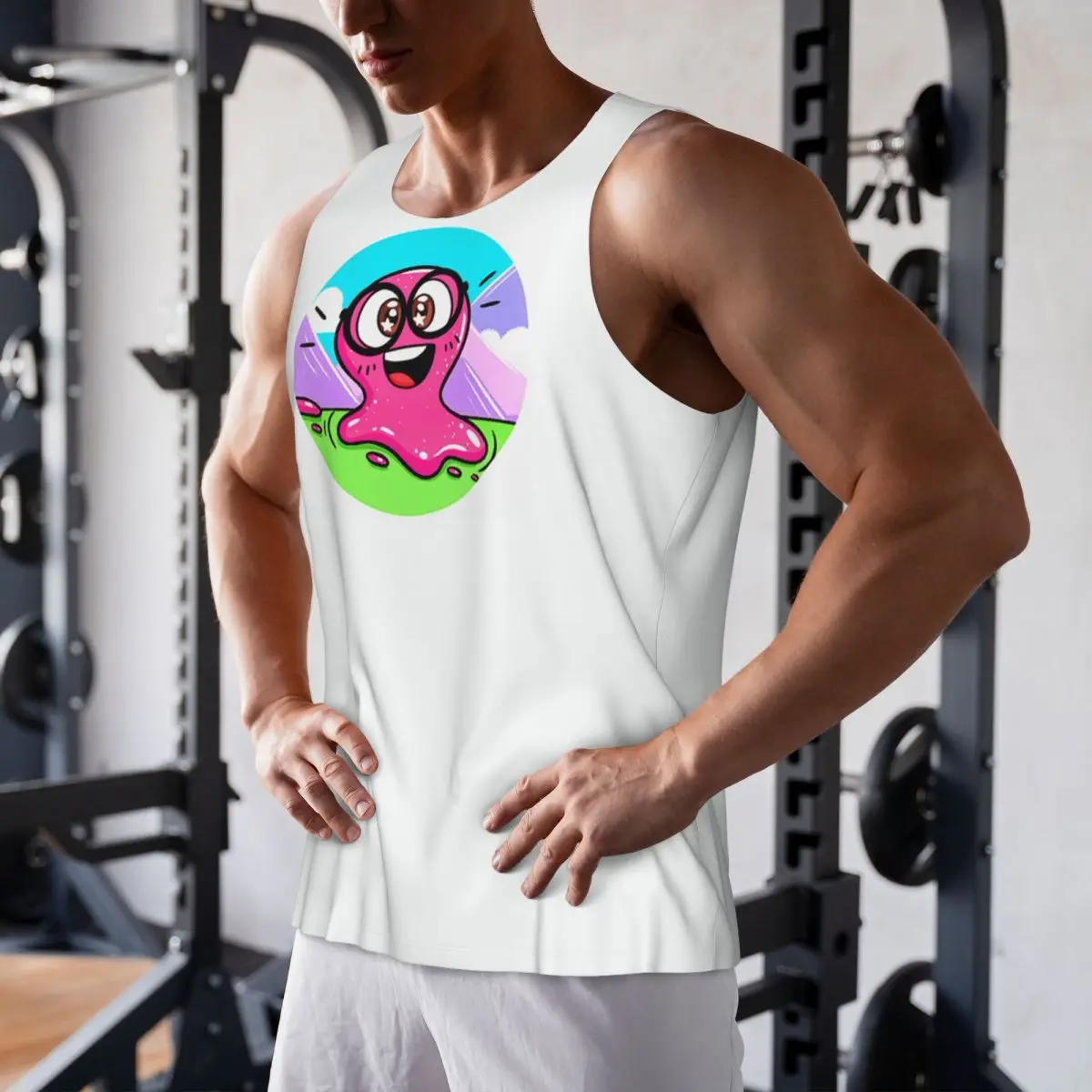 

Quick Dry Super Slick Slime Sam Gym Tank Muscle Sleeveless Shirt Bodybuilding Breathable Vest