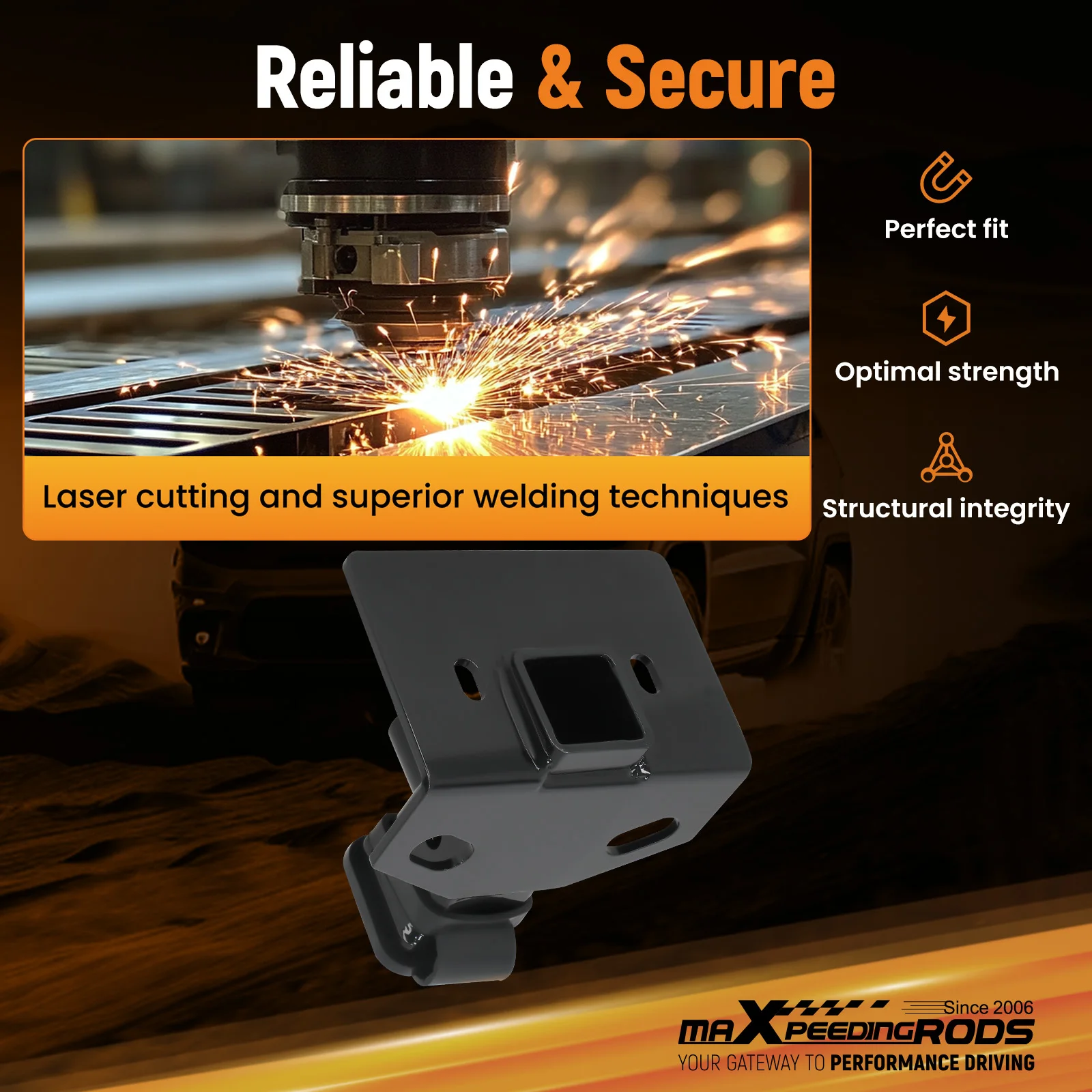 

Задний 2-дюймовый болтовой фаркоп для Dodge Dakota 2005-2010 и Mitsubishi Raider 2006-2009 ​