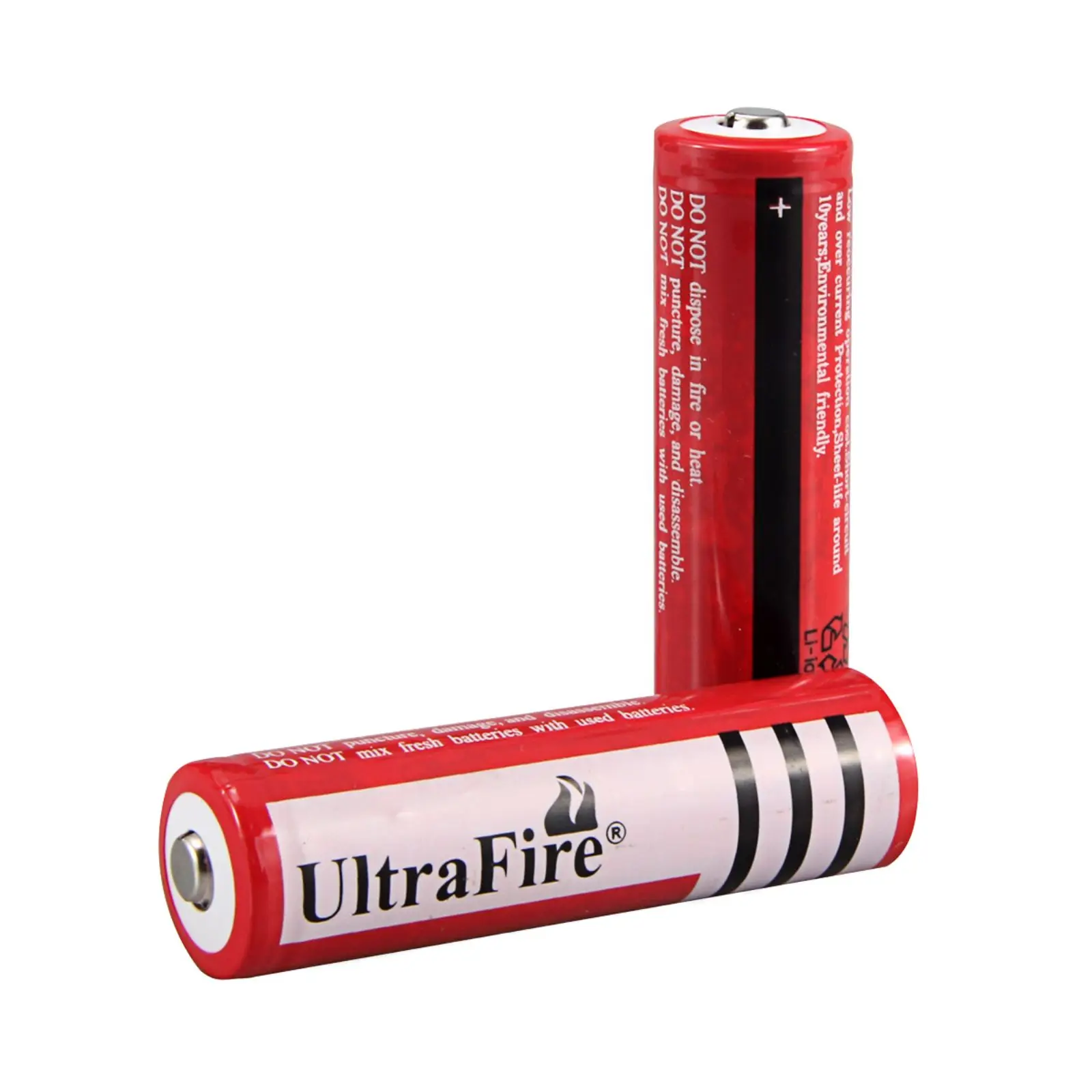 UltraFire 3.7V 3000mAh 18650 Rechargeable lithium Batteries Cells without PCB for Flashlight Mouses Toys Actual capacity 1200mAh