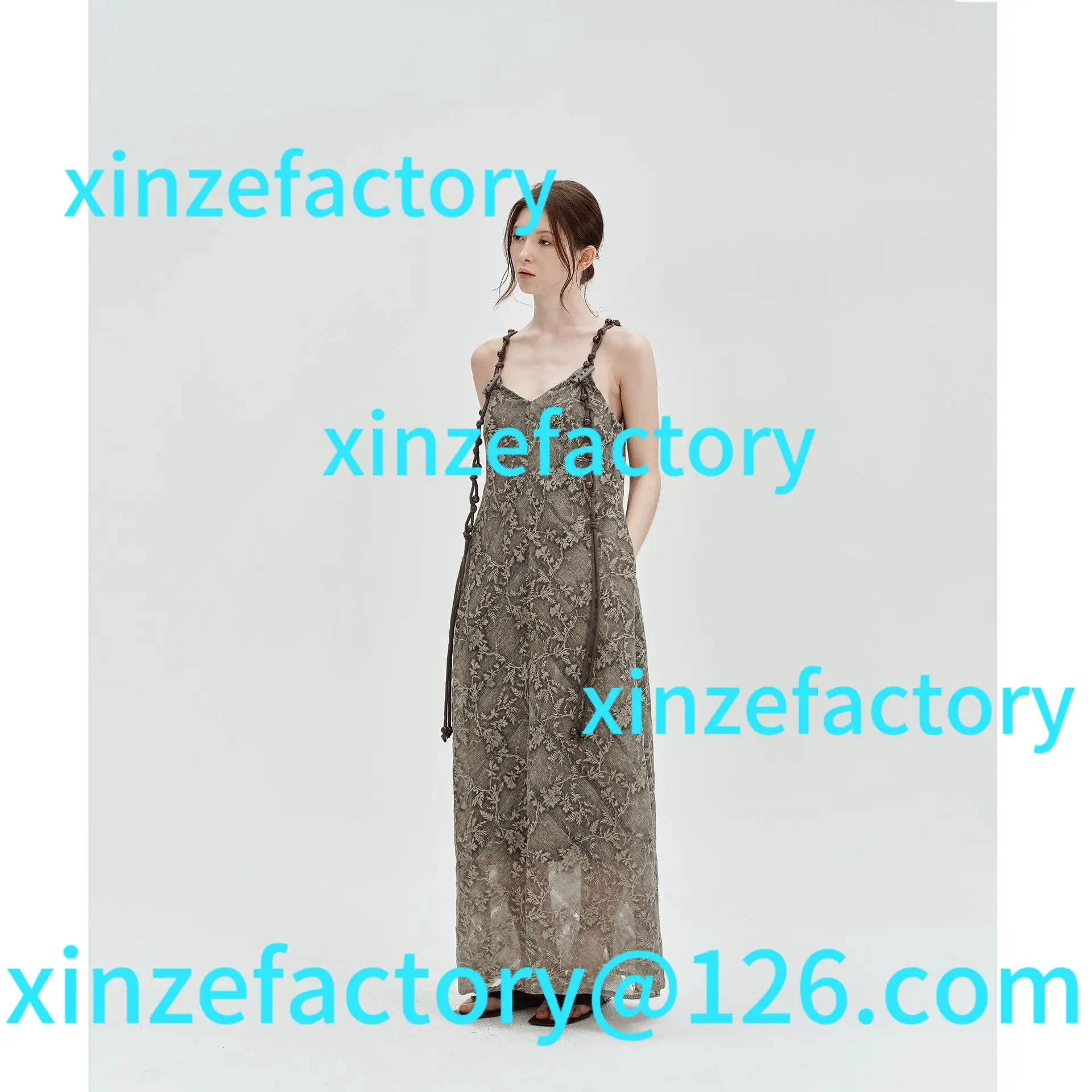 

Customization Chinese bead braided rope dress