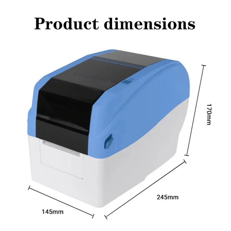 2026 Masung MS-1740 High Quality Thermal Transfer Ribbon Printer 4 Inch Jewelry Care Label Clothing Tag Satin Ribbon Printer