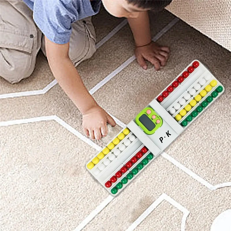 

Hot-Rainbow Color Sorting Matching Toy Bead Game Interactive Toy Sorting Training Educational Toys Montessori Toys For Boys