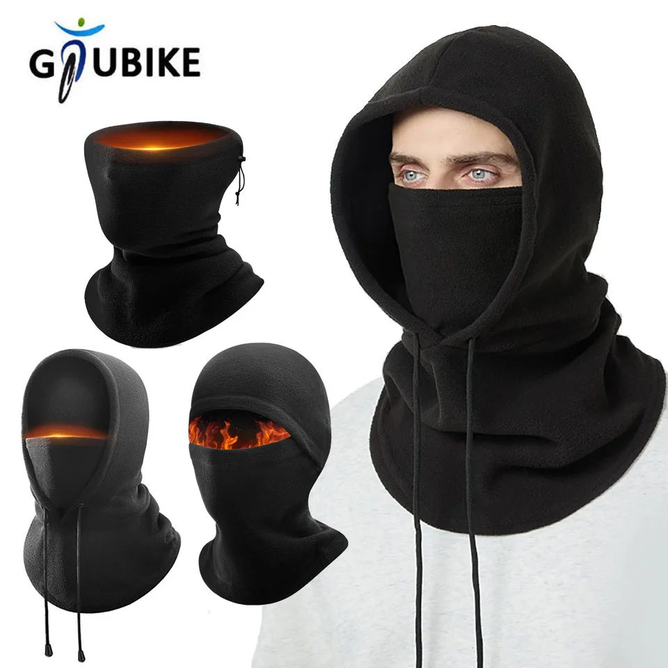 GTUBIKE Thermal Face Bandana Mask Cover Neck Warmer Gaiter Bicycle Cycling Ski Tube Scarf Hiking Masks Print Women Men Winter