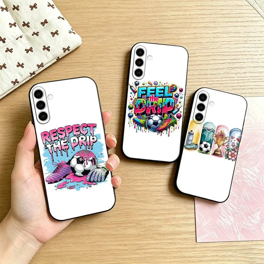 2026 World Football Phone Case For Samsung Galaxy A73,A72,A71,A70,A53,A52,A51,Others Soft Black Cover