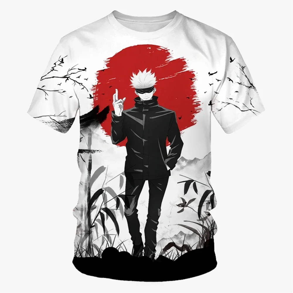 

3D Anime Printed T-shirts, Short-sleeved Tops, Comfortable, Casual, Neutral, Harajuku, New Summer Trend