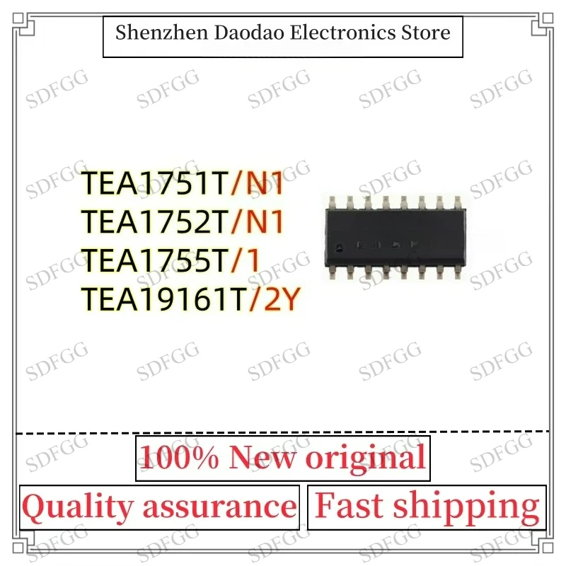 TEA1751T/N1 TEA1752T/N1 TEA1755T/1 TEA19161T/2Y TEA1751T TEA1752T TEA1755T TEA19161T SOP-16 Power Management Switch Chip IC New