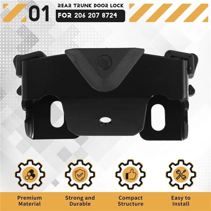 

Strict Car Rear Trunk Door Lock Tailgate Boot Lock Catch For Citroen C2 206 207 8724 C0