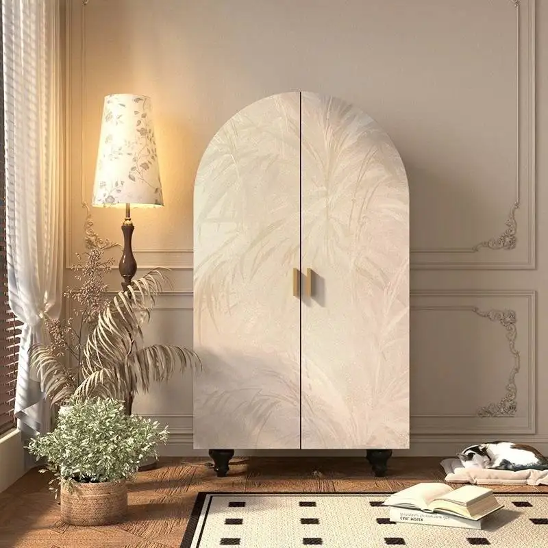 White Kids Luxury Wardrobes Small European Vintage Wooden Storage Wardrobes Portable Free Shipping Armadio Furniture For Bedroom