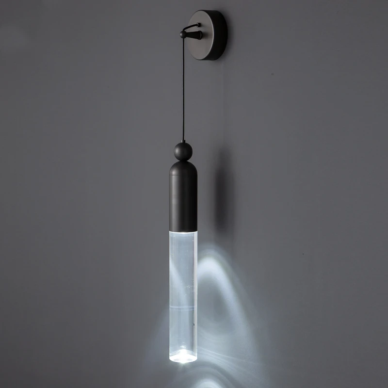 Sleek Copper Wall Lamp for Study Room - Black & Copper Finish, Focus-Friendly Lighting