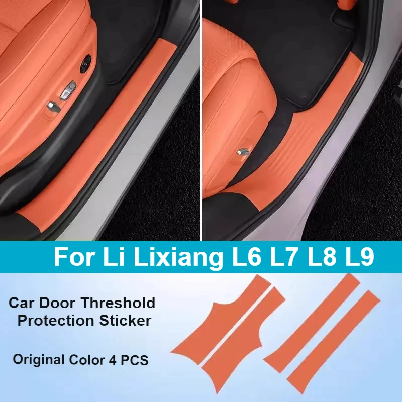 

Car Trunk Threshold Strip Sticker for Li LiXiang L6 L7 L8 L9 2022 2023 2024 Car Trunk Rear Leather Protective Sticker for Li