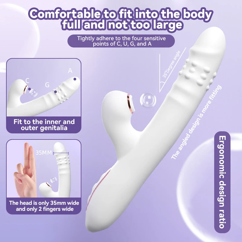 G-spot Vibrator for Women Clit Sucker Vacuum Clitoris Stimulator Silicone Heating Dildo Female Masturbation Sex Toy Adult Goods