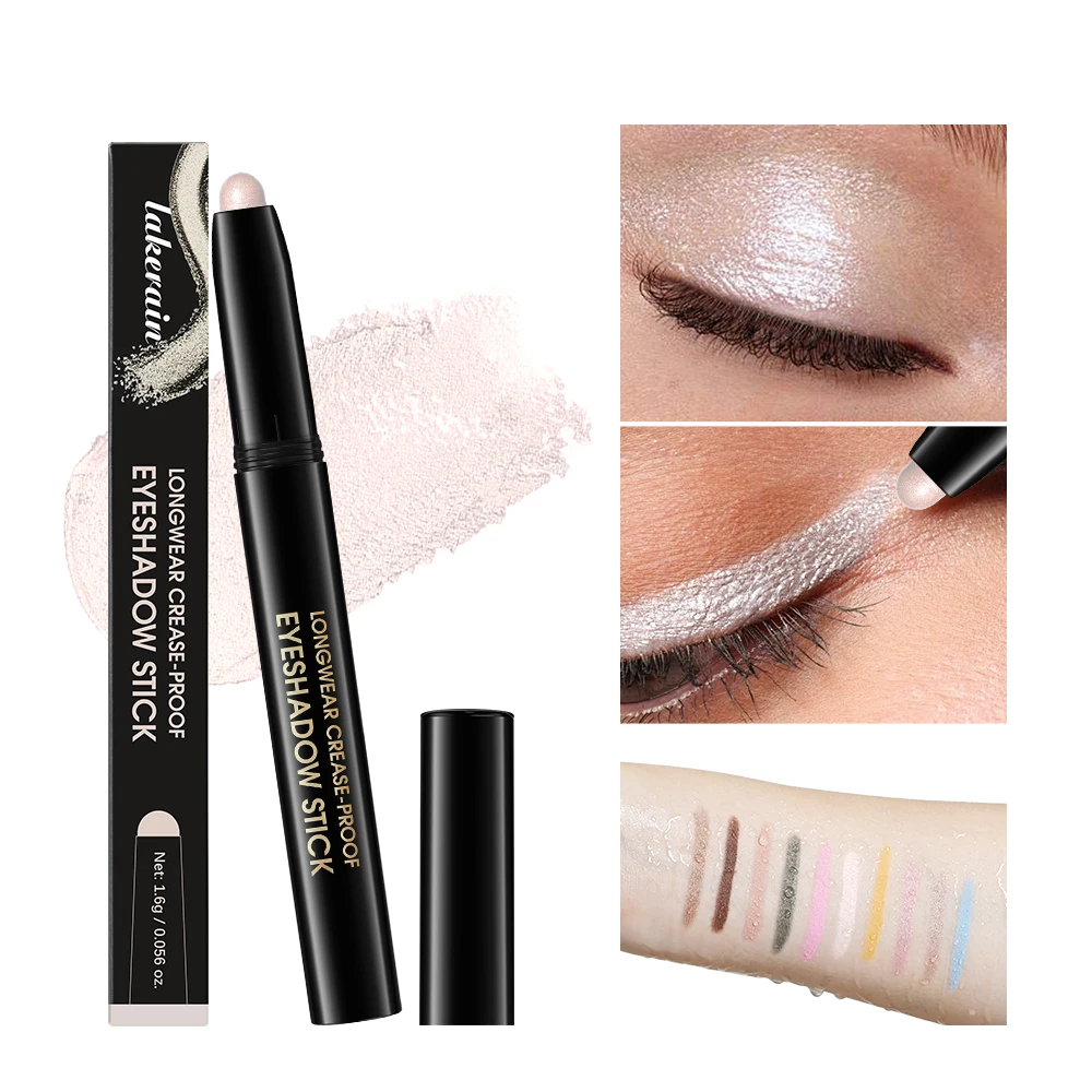 

10 Color Waterproof Eyeshadow Sticks Long Lasting High Pigmented Shimmer Glitter And Matte Neutral Brown Eyeshadow Pencil