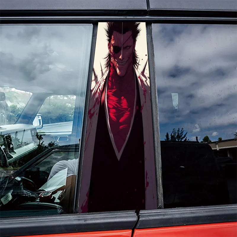 

2 pieces of automotive B-pillar stickers Zaraki Kenpachi Protective film, PVC material film