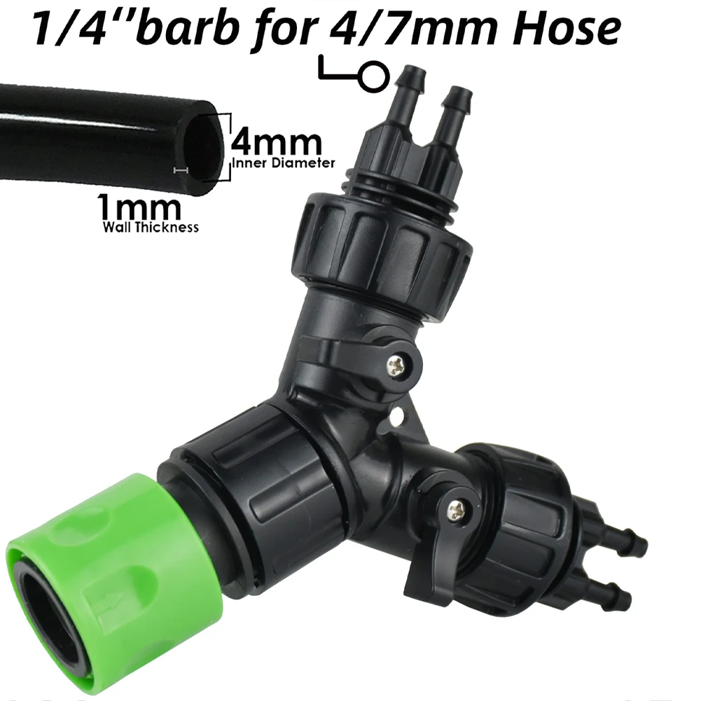 As Shown Drip Irrigation Adapter for versatile Irrigation Faucet Adapter Water Delivery Hose Splitter Resilient Construction