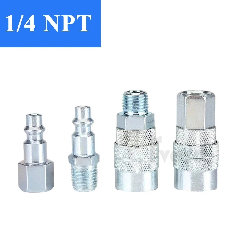 NPT 1/4 US Quick Release for Hoses Pneumatic Fitting Connector Air Quick Couplings for Compressor Accessories Tool