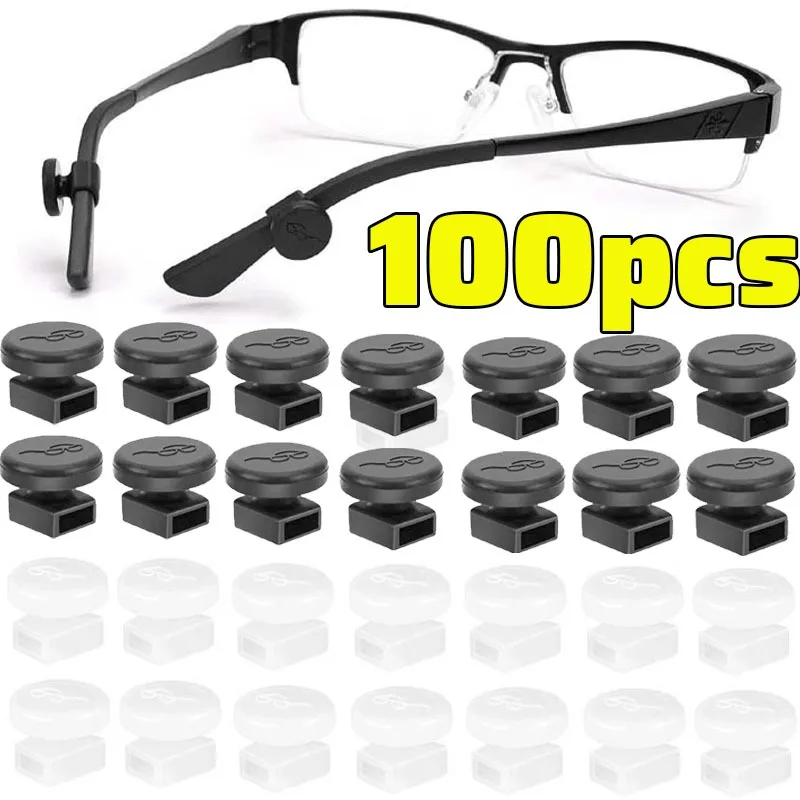 

New Round Eyeglasses Mask Ear Hooks Anti-Slip Silicone Glasses Grip Comfortable 2 in 1 Design Holder for Sport Daily Use Eyewear