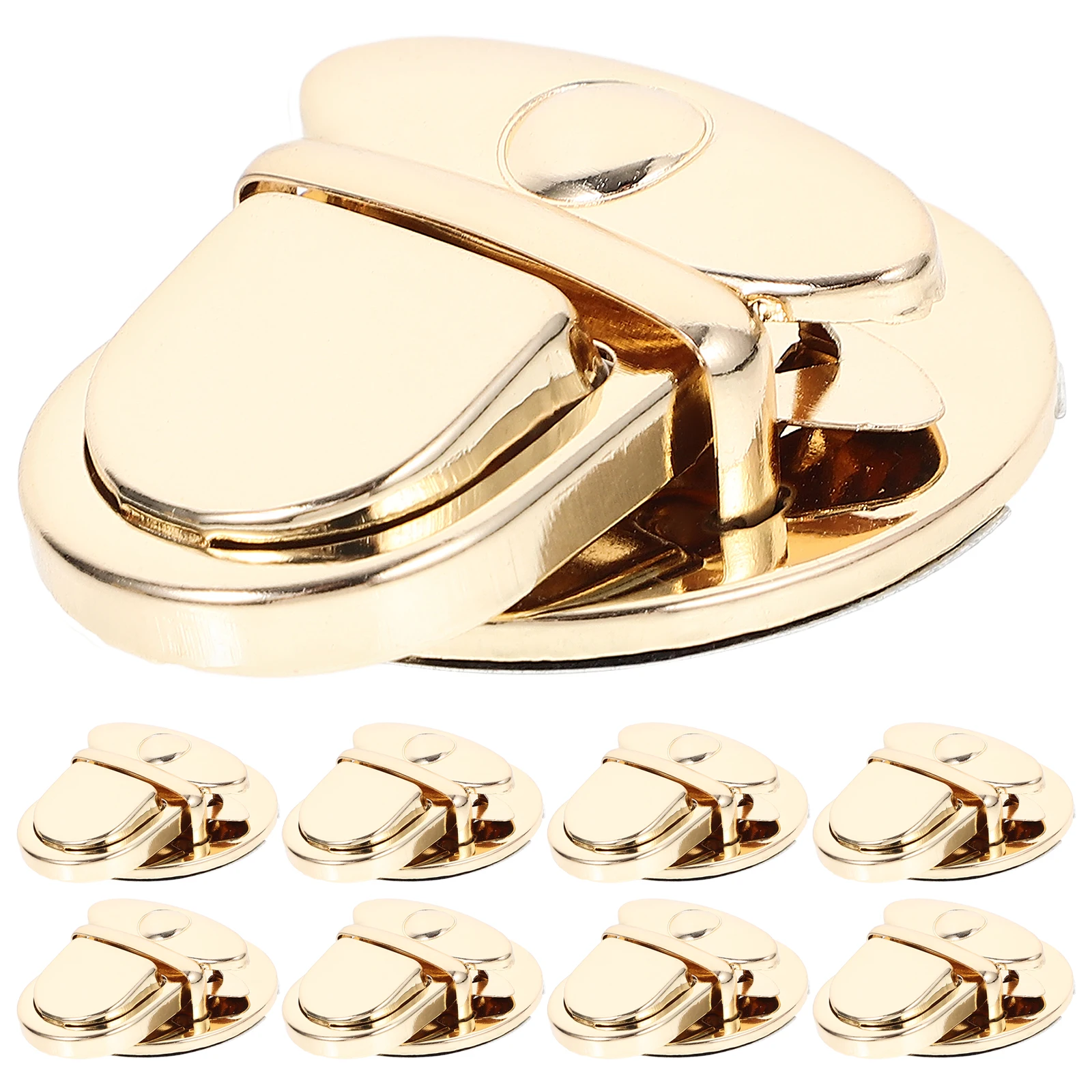 

10pcs Round Snap Locks For Bags Iron Bag Clasp Lightweight Durable Diy Bag Hardware Accessories Buckle Press Lock Clasp