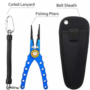 Aluminum alloy fishing pliers, hook remover, fishing tools, line cutter, multifunction node, fishing equipment, 150g, 20cm 8 Main Sales Fishing Kit - №8