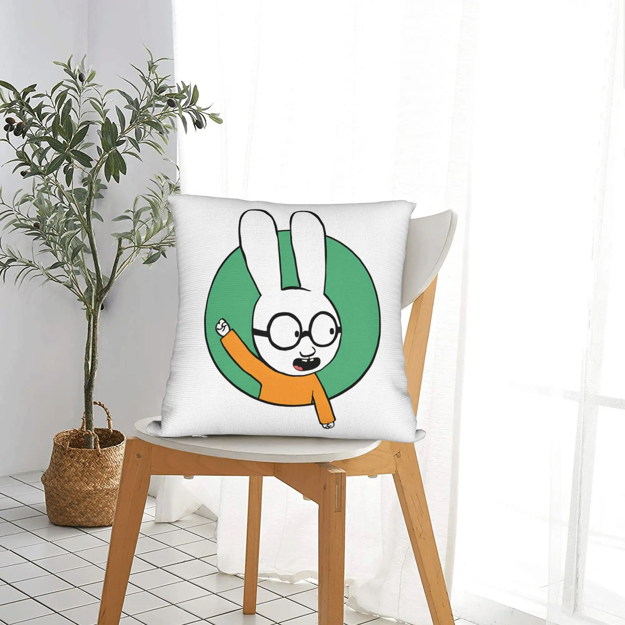 Simons Super Rabbit Ferdinand Square Pillow Cases  Cushion Cover Awesome Zipper Decorative Pillowcase for Car 18