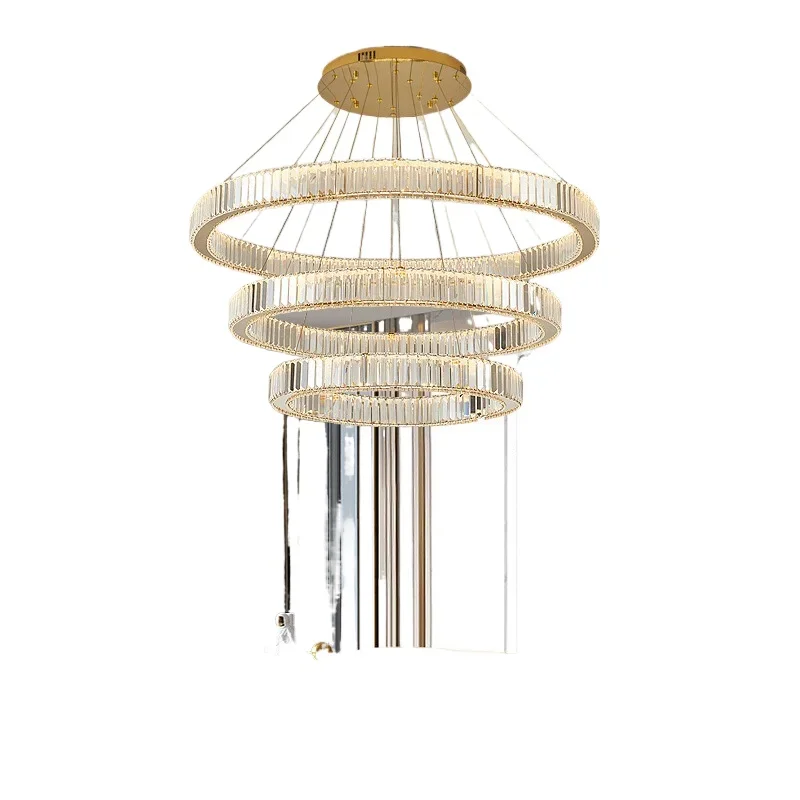 

Living room 2024 new Italian light luxury crystal living room chandelier, dining room master crystal lamp