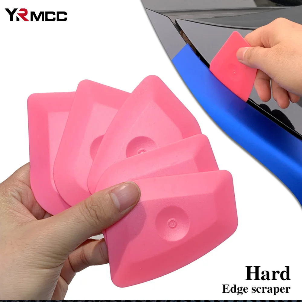 5PCS Squeegee Car Wrap Vinyl Film Scraper Auto Home Office Car Film Sticker Install Cleaning Pink Scraper Window Tints Tools