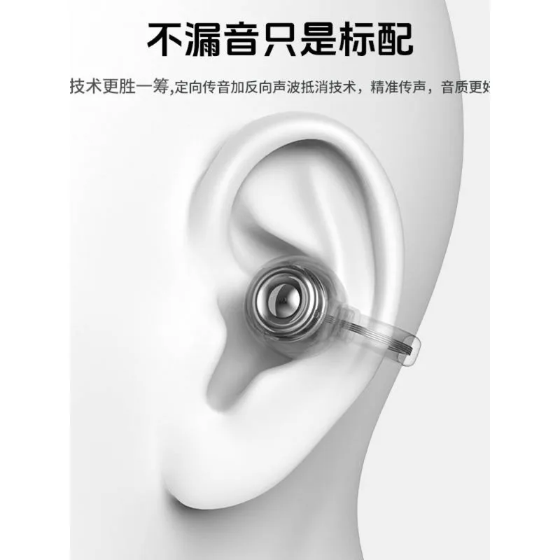 Auriculares deportivos con cancelación activa de ruido sonido HiFi Bluetooth 5,4 tipo C Clip de oreja seguro a prueba de sudor a prueba de lluvia para juegos gimnasio