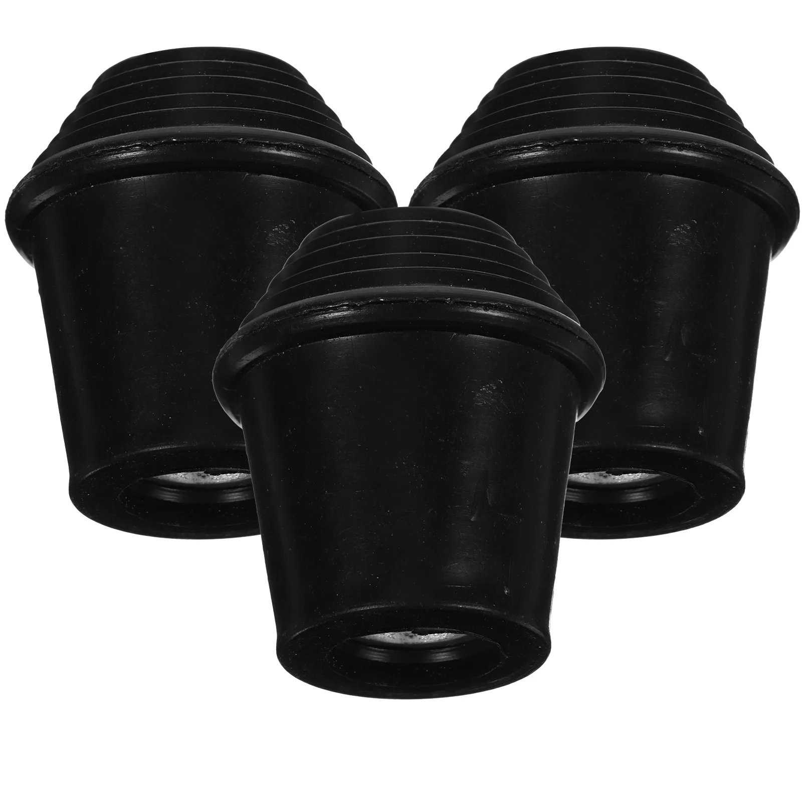 3 Pcs Drum Leg Bracket Pads Stand Foot Snare Parts Floor Component Cymbals Feet Protector Hardware Rubber