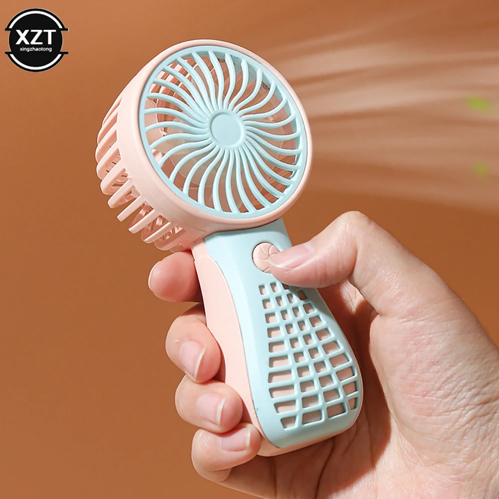 250ma Mini Portable Fans Handheld USB Rechargeable Fan Mini Desktop Air Cooler Outdoor Fan Cooling Travel Fans Ventilation Fan