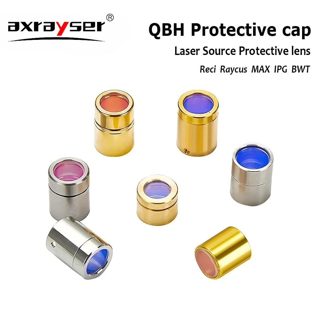 

QBH Protective Cap Raycus Max IPG Laser Source Protection Windows Lens 1.5KW 3KW 6KW Fiber Optic Crystal