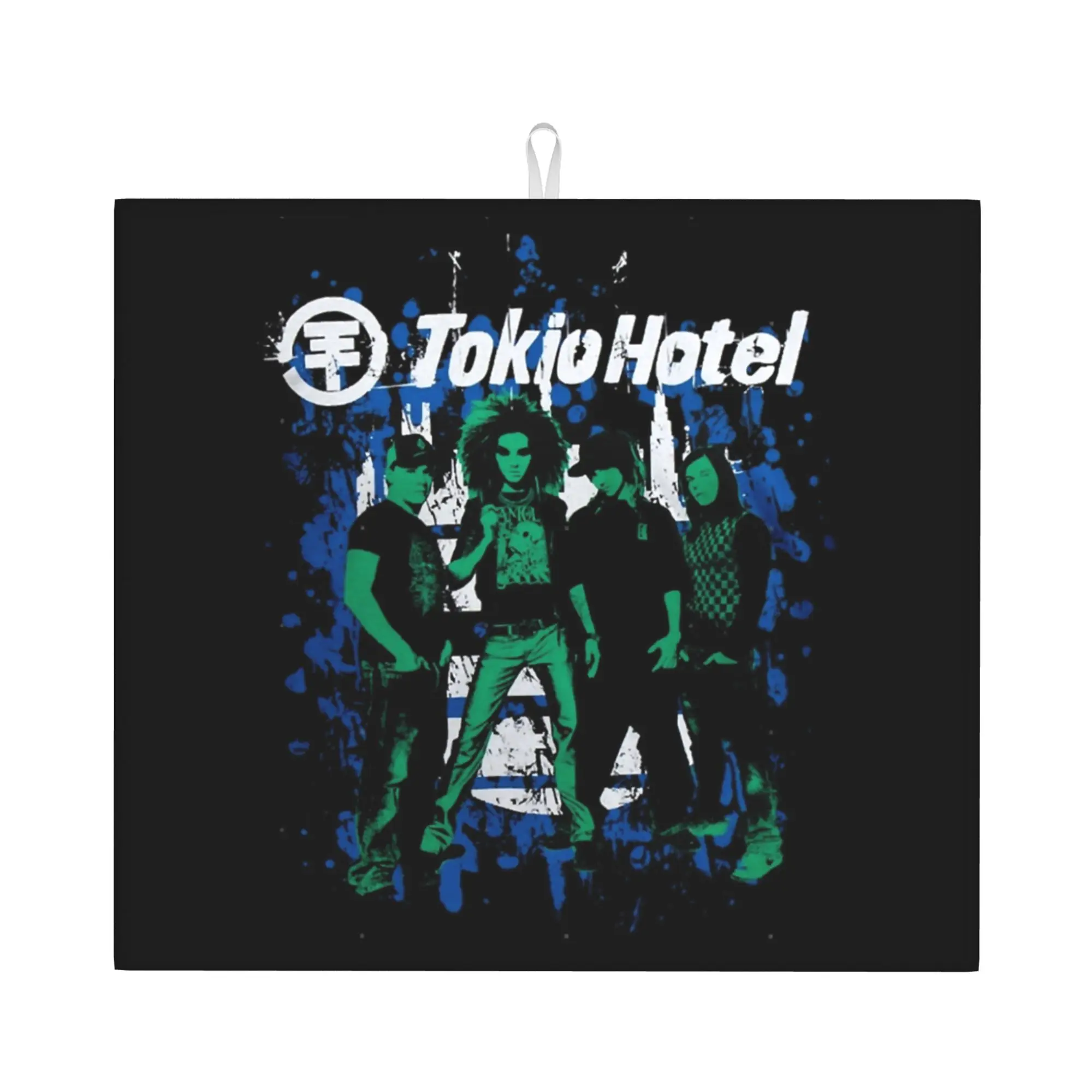 Tokyo Hotel Bill Kaulitz Rock Band Non‑Slip Waterproof Absorbent Barware Tableware Oil Proof Bathroom Drying Mat For Kitchen