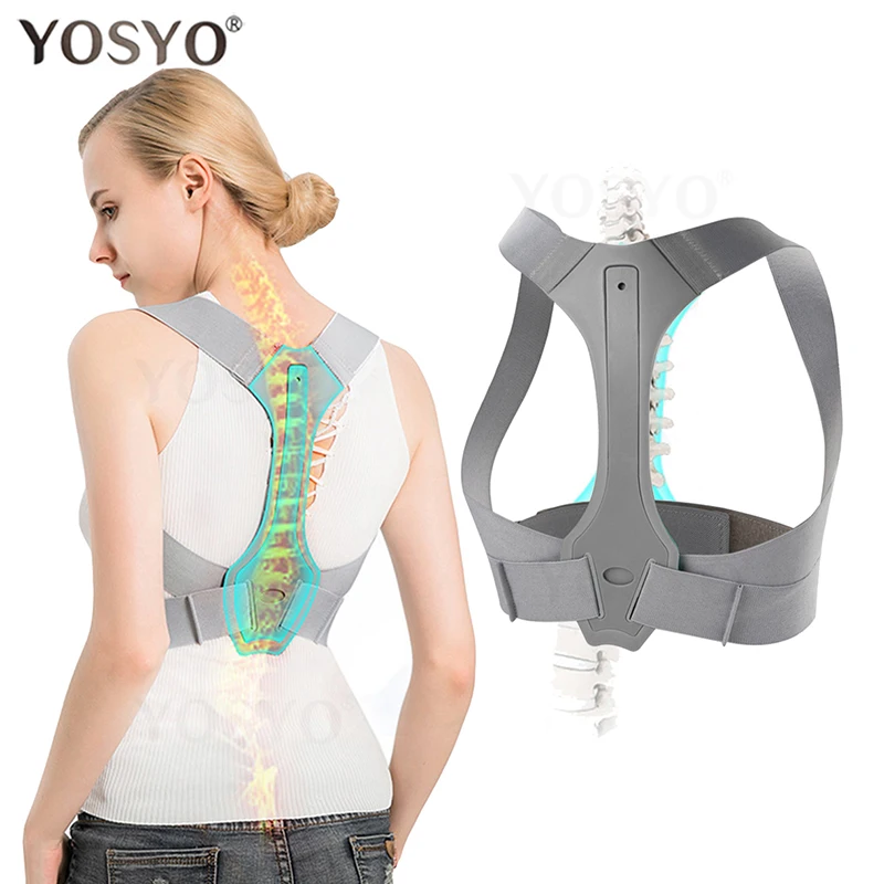 YOSYO Posture Corrector for Men and Women Adjustable Upper Posture Brace for Support,Providing Shoulder-Neck-Back Relief Pain