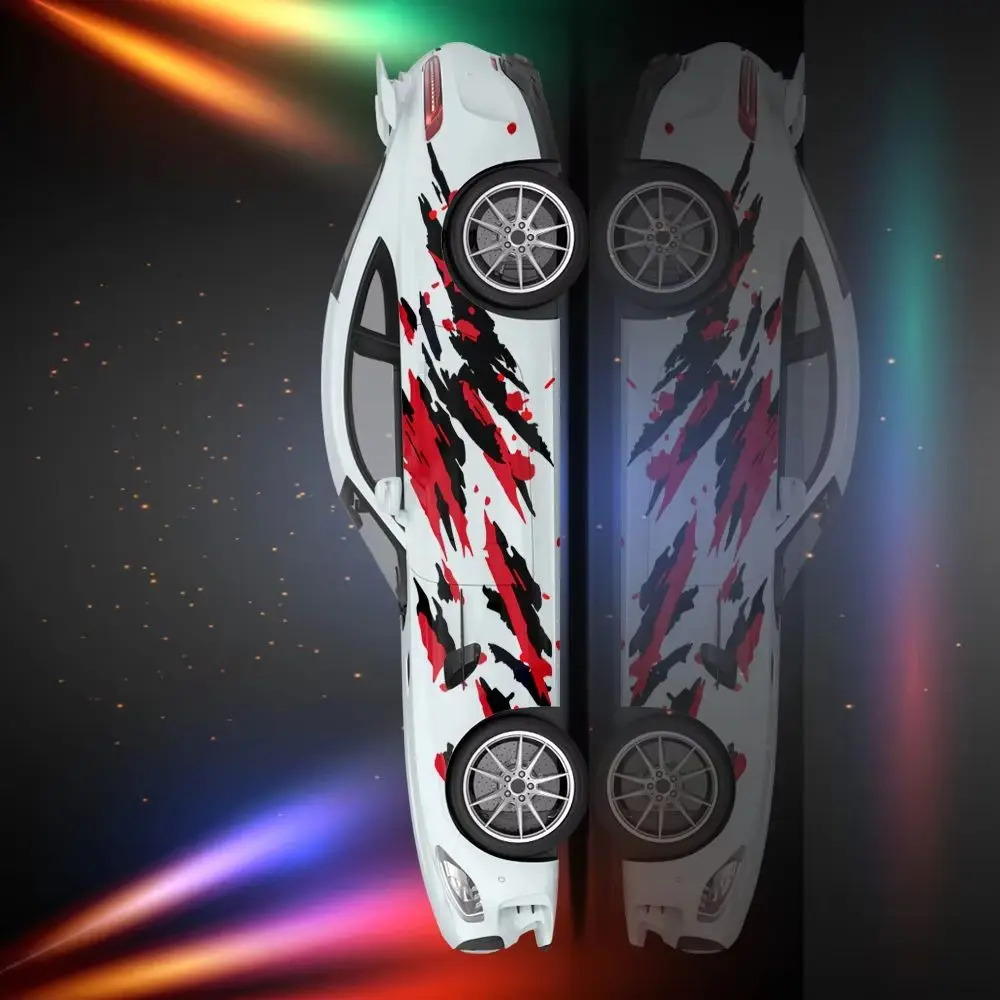 

Ink Spray Striped Car side sticker vinyl self-adhesive paper motorsport paint accessories decal suitable for car truck suv