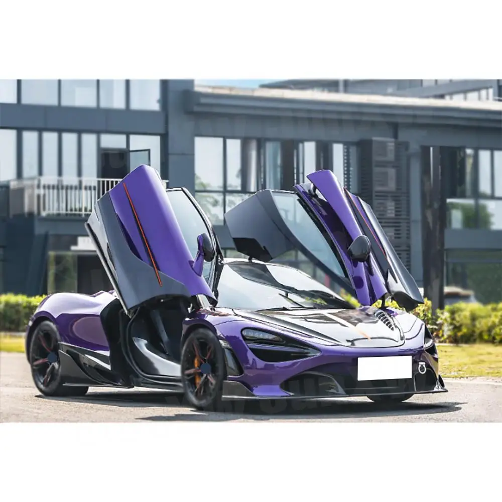 Real Dry Carbon Fiber Car Front Bumper Air Vent Trim Side Outlet Intake Frame for McLaren 720s FRP Body kits Car Accessories