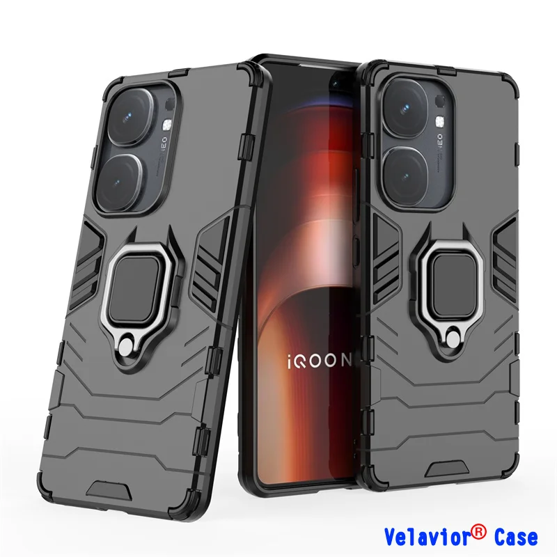 Case for VIVO IQOO NEO9 Shockproof Hard Casing Armor Back Stand for VIVO X100 V29E S18 S18E Case IQOO NEO9 12 Pro Cover Shell