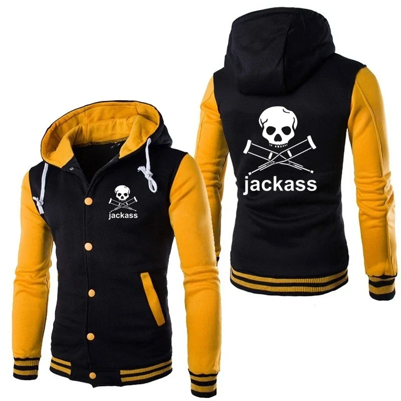 New Jackass Forever Logo Printed Custom Made Cotton Quick Dry Warm Men Hoodie Jacket Pocket Casual Hooded Man Streetwear Wild