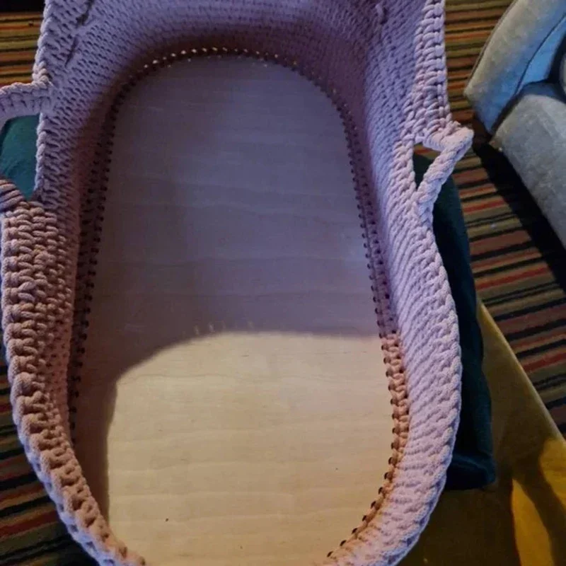 2026 new model 45cmx24.3cm4.5mm baby cradle wooden bottom plywood crochet base moses basket wood bottom for crochet