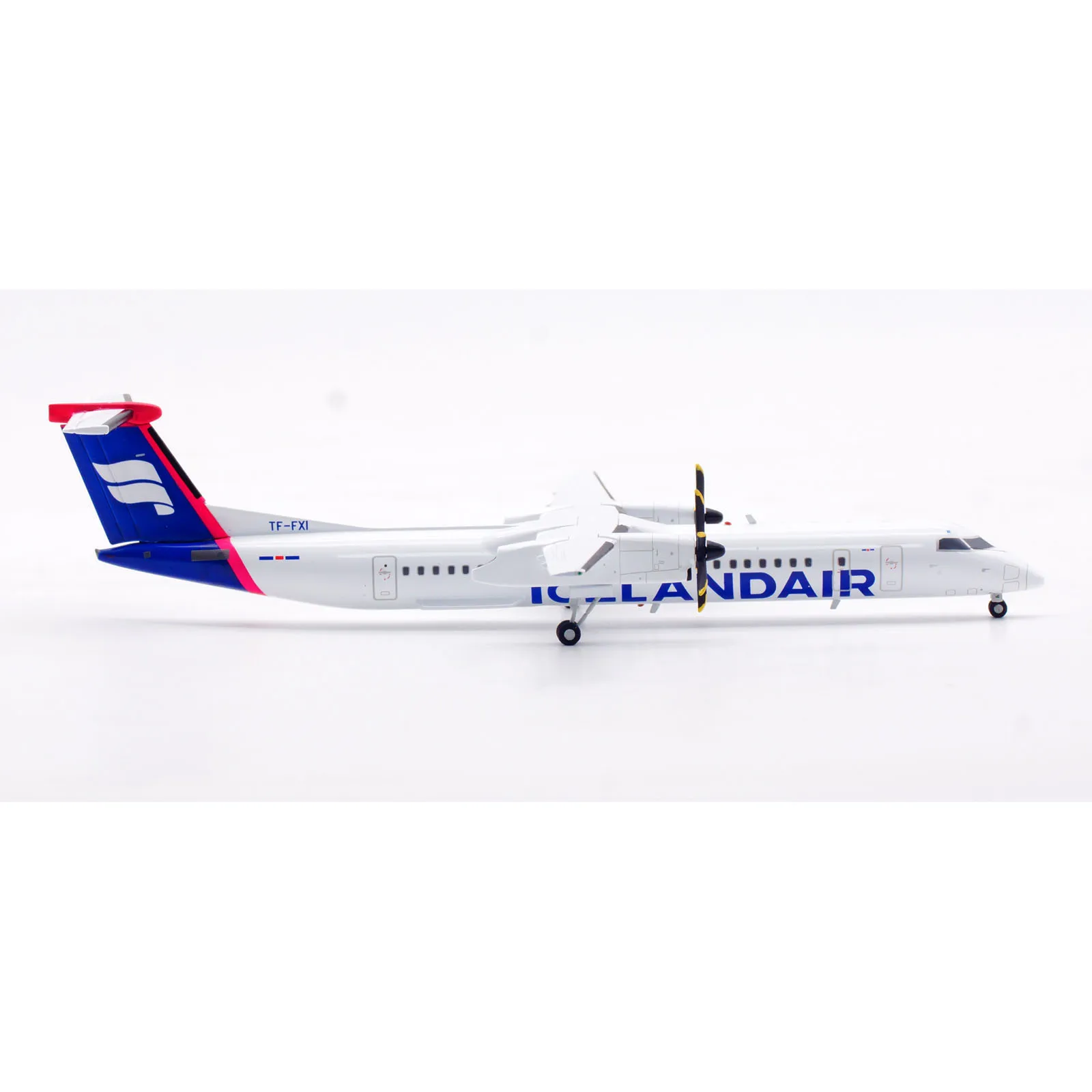 XX20428 سبيكة تحصيل طائرة هدية JC أجنحة 1:200 أيسلنداير بومباردييه داش 8-Q400 دييكاست نموذج طائرة TF-FXI مع حامل