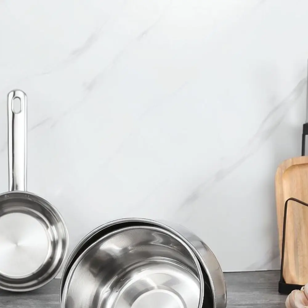Large Capacity Stainless Steel Water Scoop Long Handle Kitchen Ladle Thickened Deepened Cooking Dipper Home Cleaning Utensil