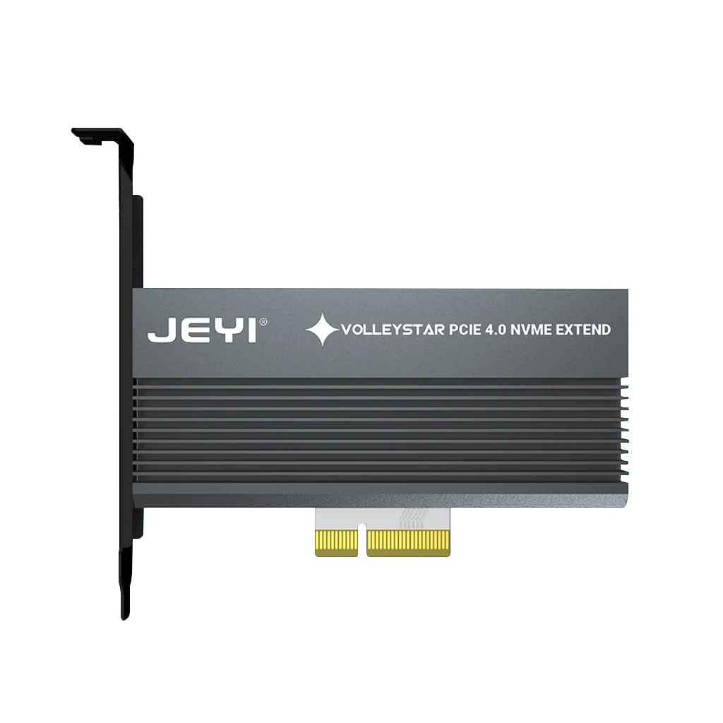 JEYI-disipador de calor de color negro, adaptador de SSD M.2 a PCIE X4, tarjeta de Puerto MKey, PCI-E, 3,0x4, velocidad completa, RGB, LED