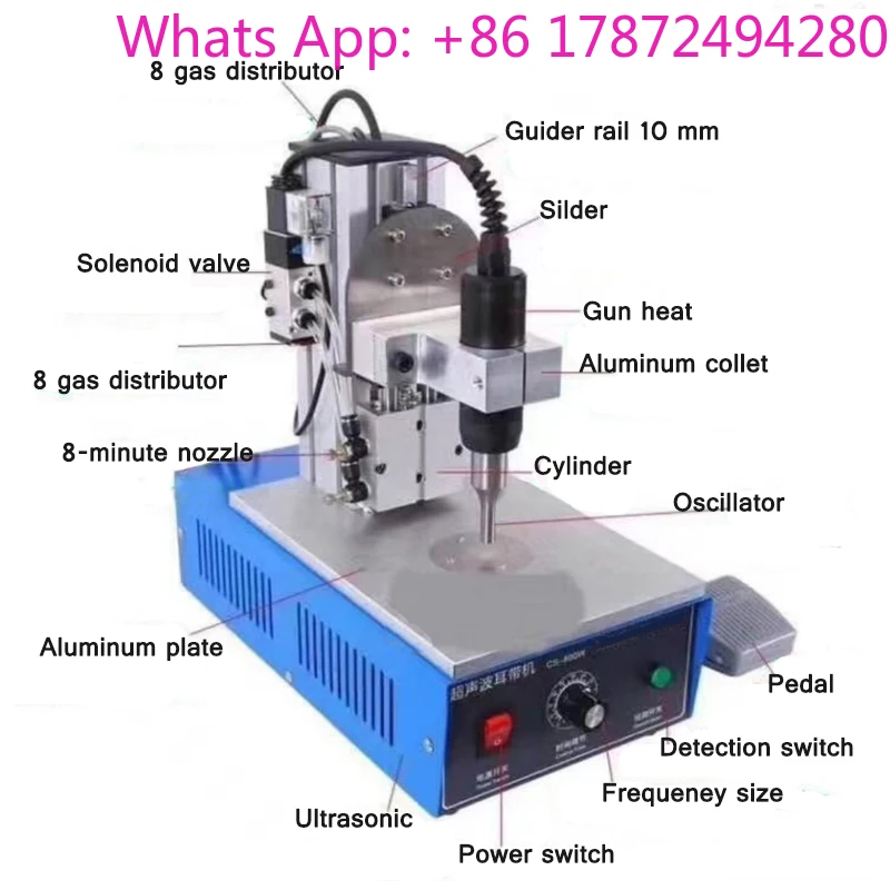 Economical Portable Spot Welding Machine, Ultrasonic Mask & Oil-Water Separation with Auto Protection