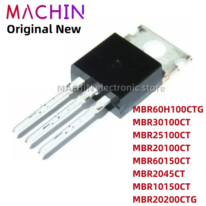 1pcs MBR60H100CTG MBR30100CT MBR25100CT MBR20100CT MBR60150CT MBR2045CT MBR10150CT MBR20200CTG TO220 MOS FET TO-220